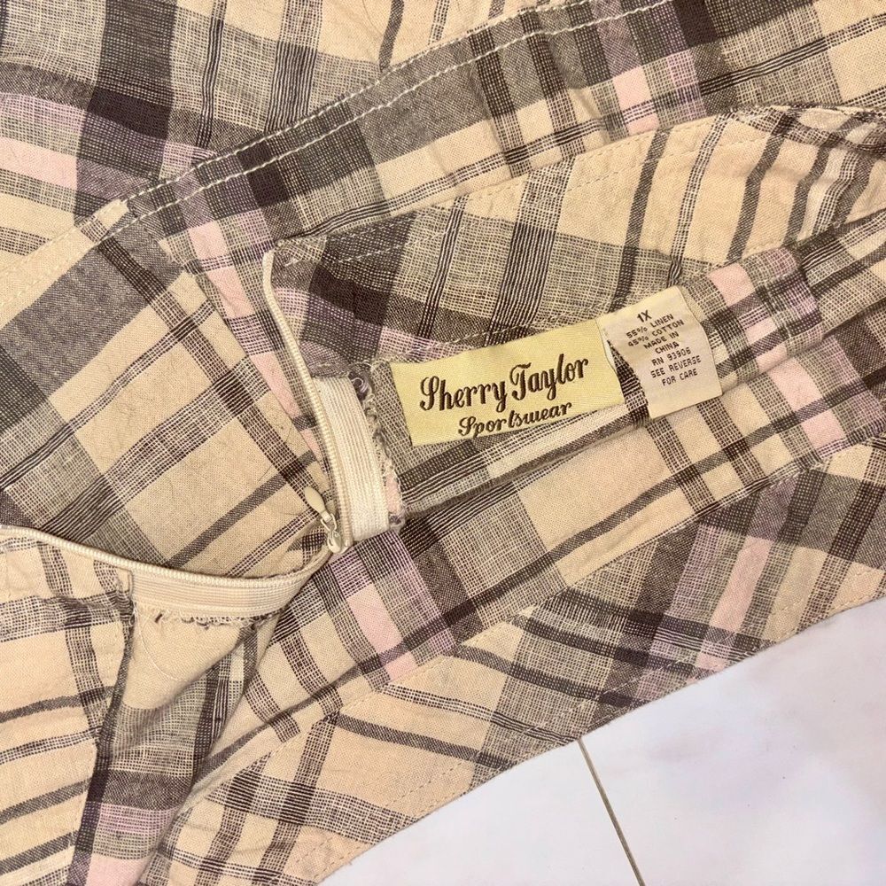Sherry Taylor Plaid Mini Skirt Plus Size 1X Preppy Academia Y2K - Picture 13 of 16